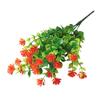 6 шт. камелия роза пластиковые искусственные цветы искусственный цветок кукуруза цветок оранжевый красный