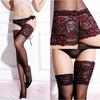 Women Wide Lace Thigh Socks With Silicone Non-slip Sexy Erotic Underwear High Tube Socks Stockings