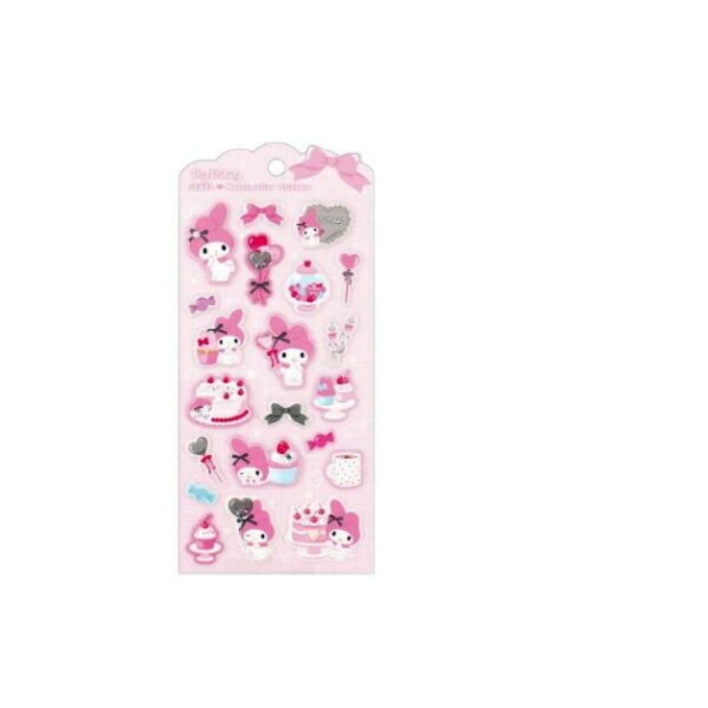 Персонажи Sanrio Наклейки-маршмеллоу с драгоценностями Розовое время чаепития Наклейки My Melody (SR-5562003PM)