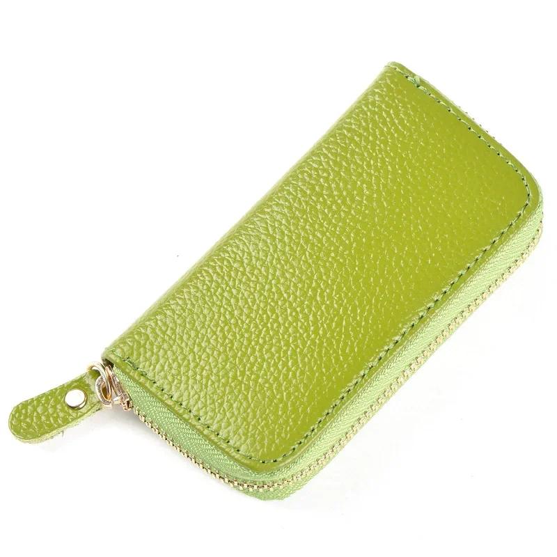 Модный кошелек из натуральной кожи для мужчин, держатель для ключей на молнии, многофункциональный чехол-сумка для женщин, винтажный органайзер для ключей, обложка для кошелька CLE