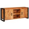 TV Cabinet with Shelf Brown 120 x 33 x 50 cm Solid Wood Acacia