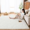 Softime Carpet Shag 200x250cm 3 Tatami Odor Dust Mite Soft To the Living Room Compatible with Underfloor Heating and Hot White Rug, Rug, (Approx.