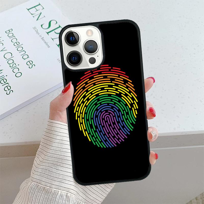 Rainbow Gay LGBT Finger Phone Case cover For iPhone 17 Air 15 16 16e 14 13 Pro Max Coque 12 11 Pro Max For Apple PLUS fundas