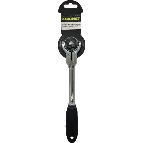 SIGNET 12572 3/8DR 100 Gear Swivel Ratchet Handle 12572