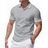 Мужская рубашка для гольфа, рубашки поло для гольфа, повседневные рубашки с лацканами и коротким рукавом, простые, современные, с заплатками, летние, с обычным кроем