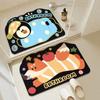 Cartoon Cute Diatom Mud Soft Mat Toilet Toilet Porch Mat Bathroom Absorbent Non-slip Quick Dry Carpet