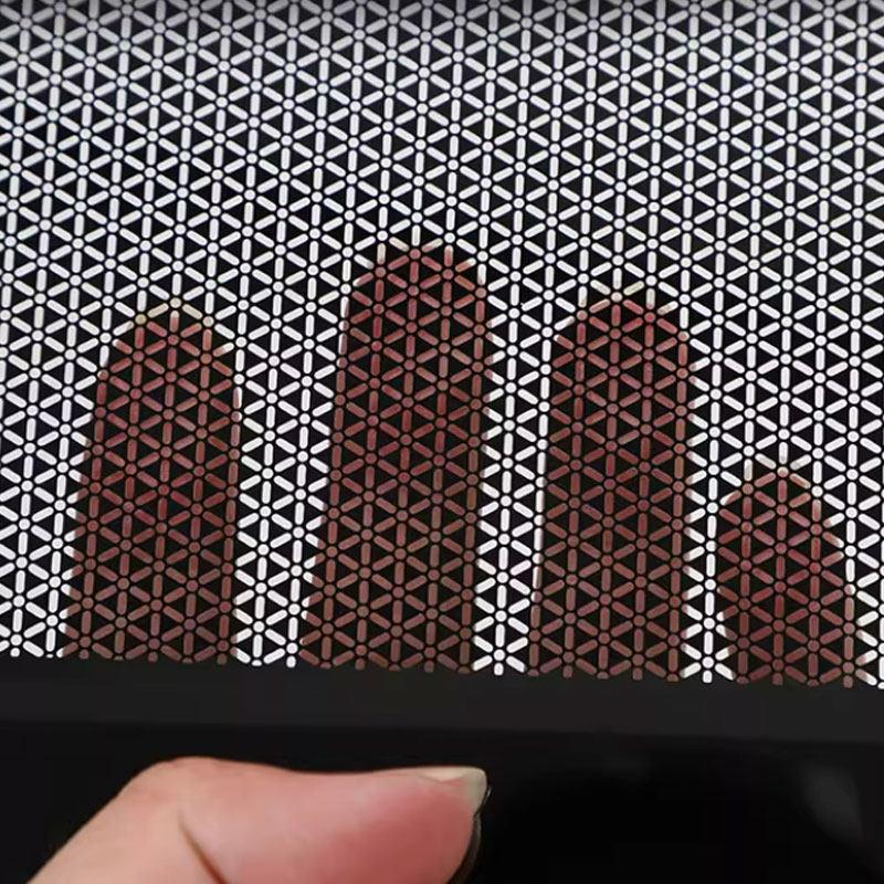 2pcs Car Rear Air Vent Conditioner Outlet Dust Cover Trim For BMW IX 40 50 M60 2024 Black Stainless Steel
