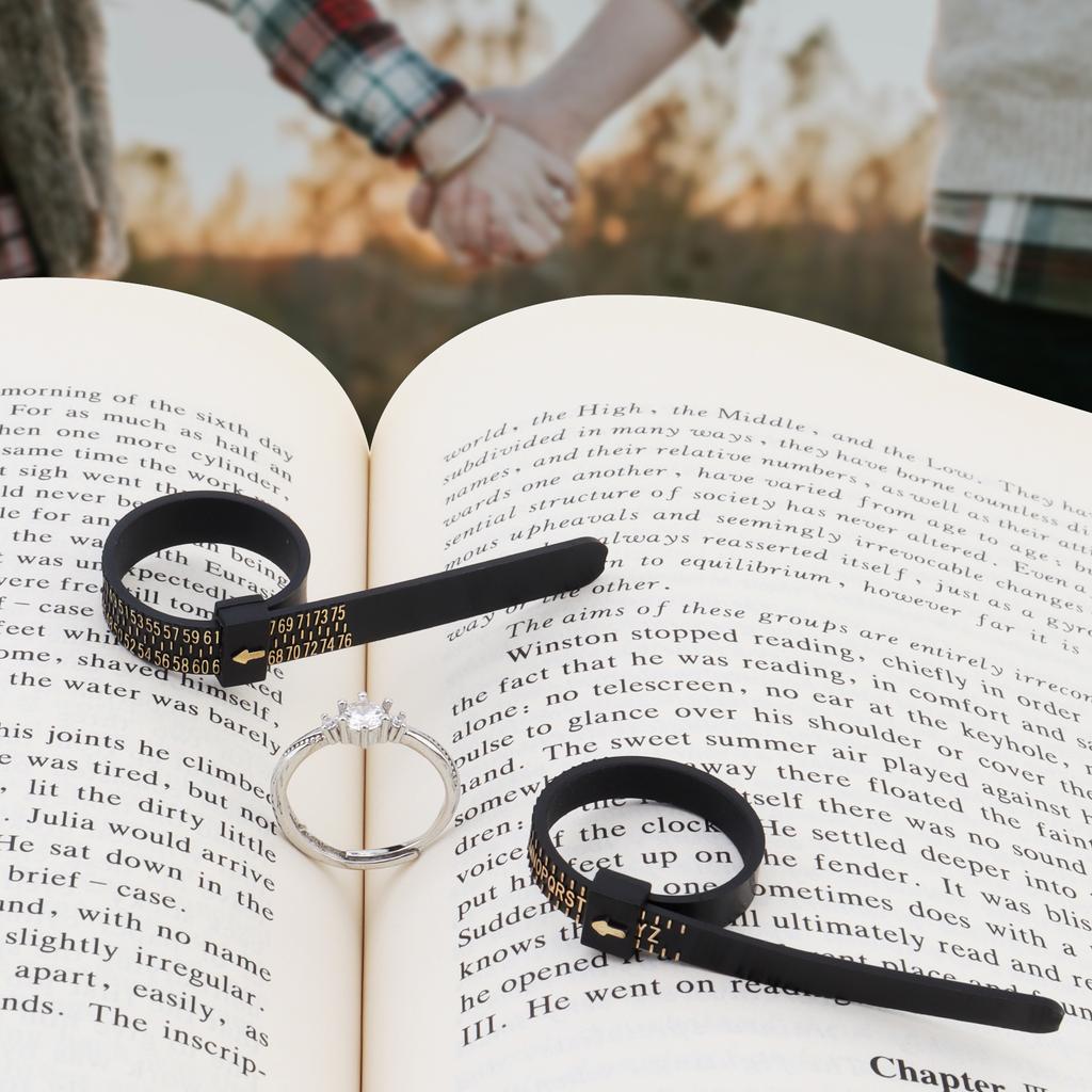 Набор из 3-х инструментов для измерения запястья для мужчин/женщин с UK RingSizer (А - Я), Размер пальца ЕС (41 - 76), Ювелирный браслет-калибровщик