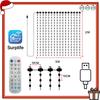 Smart Curtain Lights LED String Lights DIY Dynamic Pattern Music Sync Timer App Remote Control for Bedroom Christmas Party Decor