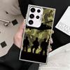 Camouflage Military Pattern Soft Phone Case for Samsung Galaxy S24 S25 FE S26 Edge S23 Ultra S22 Plus S21 + Shockproof Cover Bac