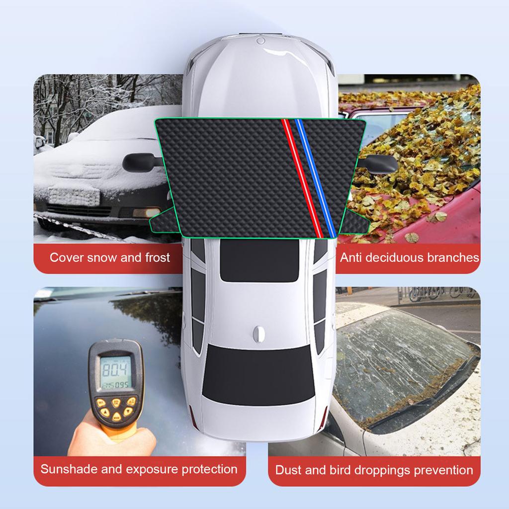 Автомобильный щиток от снега, защита от замерзания, защита от замерзания, лобовое стекло, солнцезащитный козырек, утолщенный щиток от снега, автомобильное пальто 1 шт.