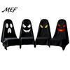 Halloween Ghost Chair Covers 1/4Pcs Covers, Spooky Face Dining Slipcover, White Pattern Decorative Seat for Home Kitchen Hotel Restaurant Party