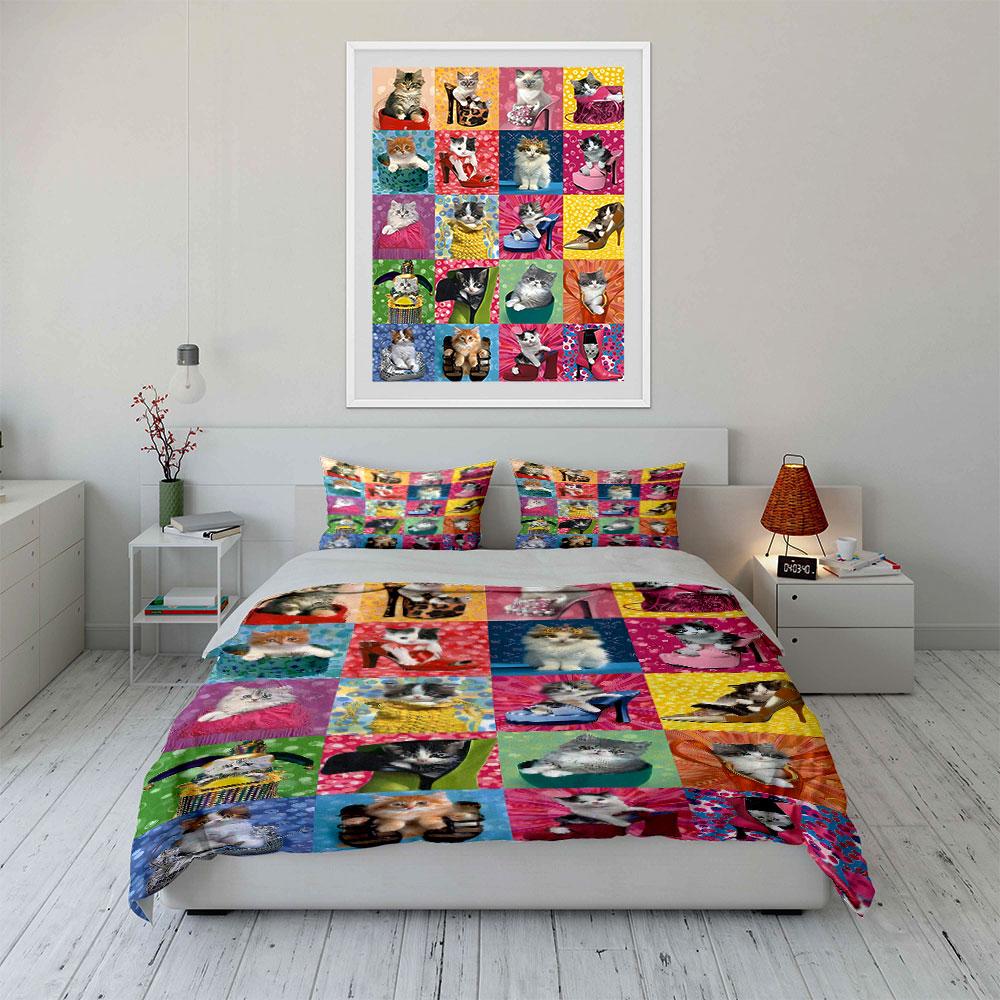 Cats and high heels. Bedding sets Duvet cover sets Duvet covers Pillowcases(1 * Duvet Cover 2 * Pillowcases without duvet insert)