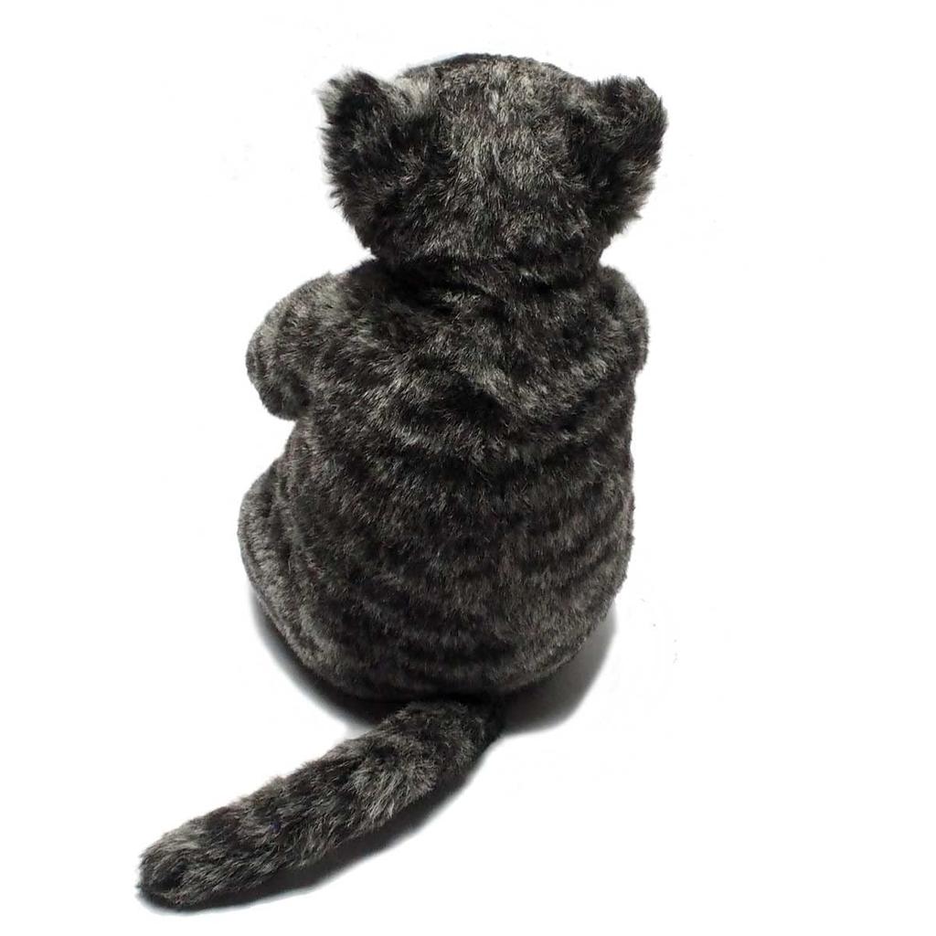 Cuddly Smile Kanta Cat Plush Brown and Mixed Pattern Toy, Tabby,