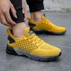 Summer Casual Sports Shoes for Men Lightweight Breathable Lace Up Outdoor Running Training Shoes Women Fashionable Flat Shoes
