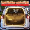400CM Dynamic Trunk Flow Light for SUV/MPV PVC Flexible Car Scanning Flowing Light Strip Led Decorative Lamp Universal for 12V