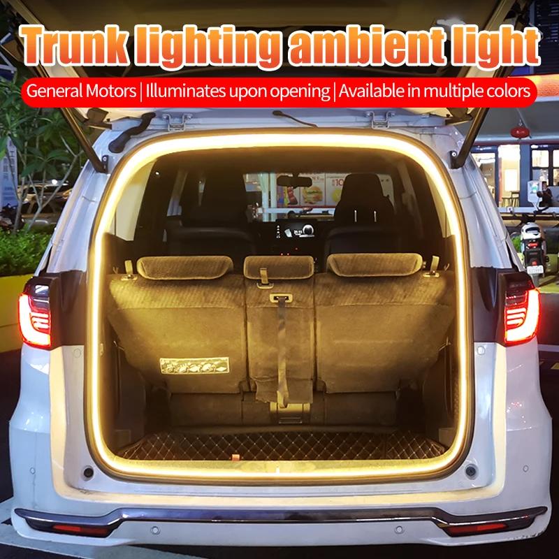 400CM Dynamic Trunk Flow Light for SUV/MPV PVC Flexible Car Scanning Flowing Light Strip Led Decorative Lamp Universal for 12V
