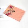 Ethnic Style Embroidery Craft Cotton Linen Scarf for Women Versatile Gauze Scarf Chinese Style Embroidery Long Spring and Autumn