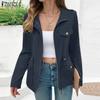 Женские повседневные кардиганы на молнии с длинным рукавом, тонкие куртки