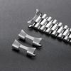 12/14/16/18/19/20/22/24mm for Rolex Stainless Steel Adapter for Seiko Curved End Link Strap Connector Watch Band Accessories