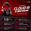HyperX Cloud III S Wireless Gaming Angled 53mm DTS Spatial Up to 120 Hours of Continuous Nintendo Black Headset, 2.4GHz Bluetooth, Drivers,