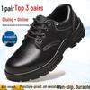 Men's Steel Toe Safety Work Shoes - Anti-Smash, Anti-Puncture, Breathable, Lightweight, Wear-Resistant for Construction