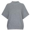 Shop   Womens Mockneck Cap Sleeve Midseason Basic Knit Tee Beige Bom Wkn260045