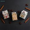Christmas Holiday Village Spice House Set-Mini Gingerbread Houses Jars Festive Decor Kitchen Countertop Christmas Candle