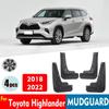 Car Mudflaps FOR Toyota Highlander XU70 Mudguard Fenders Mud Flap Guard Splash Mudguards Accessories Auto Styline 4pcs