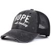 Унисекс NOPE Letter Print Wash бейсболки с сеткой хип-хоп кепки весна-лето для отдыха на открытом воздухе регулируемые повседневные шляпы солнцезащитная шляпа