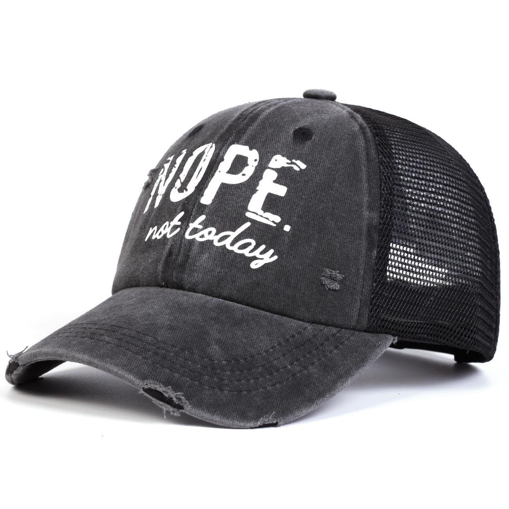 Унисекс NOPE Letter Print Wash бейсболки с сеткой хип-хоп кепки весна-лето для отдыха на открытом воздухе регулируемые повседневные шляпы солнцезащитная шляпа