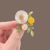 Small Daisy Flower Brooch Women Clothing Coat Jewelry Party Accessories Gift