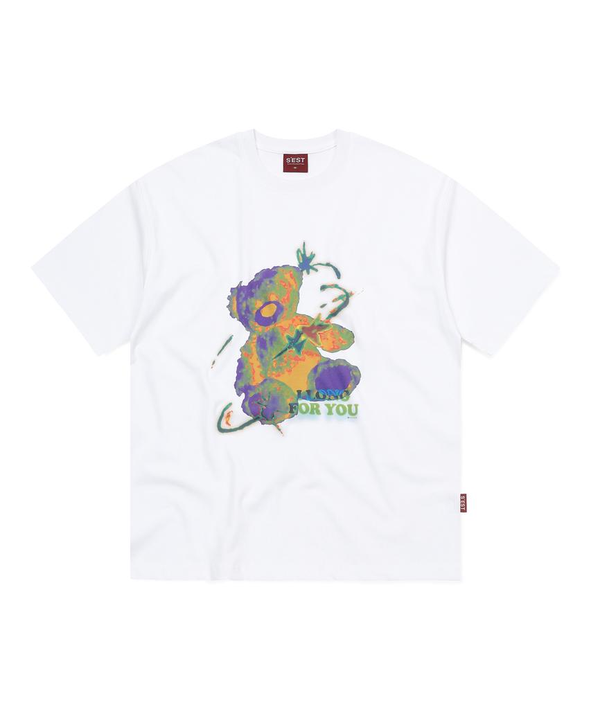 S'EST Lonely Teddy T-Shirts White