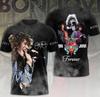 Футболка 3D Bon Jovi Band Forever Tour Полный размер S-5XL