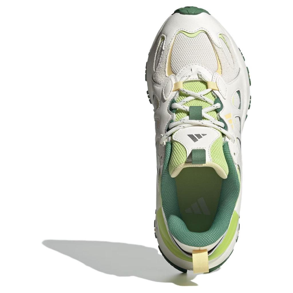 Adidas Амортизирующие Износостойкие Низкие Массивные Кроссовки Женские Белые Зеленые Кроссовки JQ7621