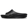 Crocs Round Toe Soft Bottom Breathable Slide Sandals Unisex Footwear Black 209416-001