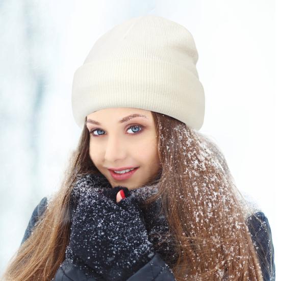 Унисекс вязаная шапка с атласной подкладкой предотвращает ломкость волос эластичная однотонная сохраняющая тепло шапка без полей головной убор для холодной погоды для работы на открытом воздухе