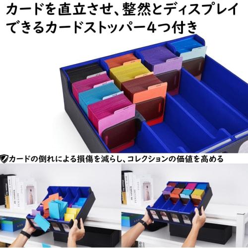 Deck Case, Trading Card Case, Storage Box, Holds 3000+ Cards, with Window, Display Slots, Dividers, and Card Stoppers, Compatible with Yu-Gi-Oh!, MTG,