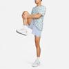 Nike Пуловер с круглым вырезом и принтом Dri-FIT, футболка с короткими рукавами, мужские топы, голубой DX0871-479