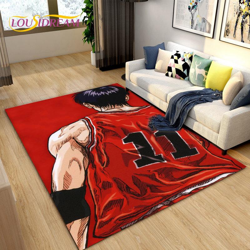 Slam Dunk Япония Аниме Мультфильм Коврик, Коврик для гостиной Спальня Диван Коврик Украшение, Дети играют Нескользящий напольный коврик