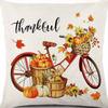 Various Harvest Festival Pumpkin Combination Pillow Covers Set of Four Thanksgiving Decorative Pillow Cushion Covers