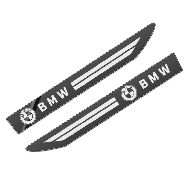 2PCS Stainless Steel Side Wing Badge Emblem Fender for BMW E36 E39 E46 E60 E90 E90 F01 F10 F30 E93 G20 G21 G01 X6 X5 X3