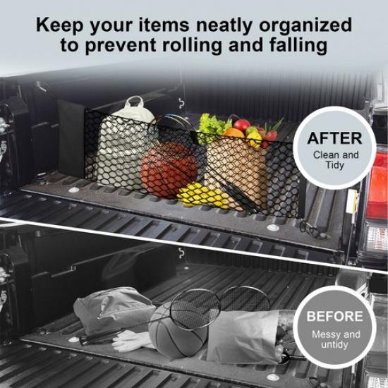 Envelope Style Organizer Cargo Net Black Fit Ford Maverick 2024