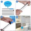 Long Handled Extendable Feather Duster Rings Shape Reusable Ceiling Fan Duster Aluminum Alloy Splicing Microfiber Cleaner Brush