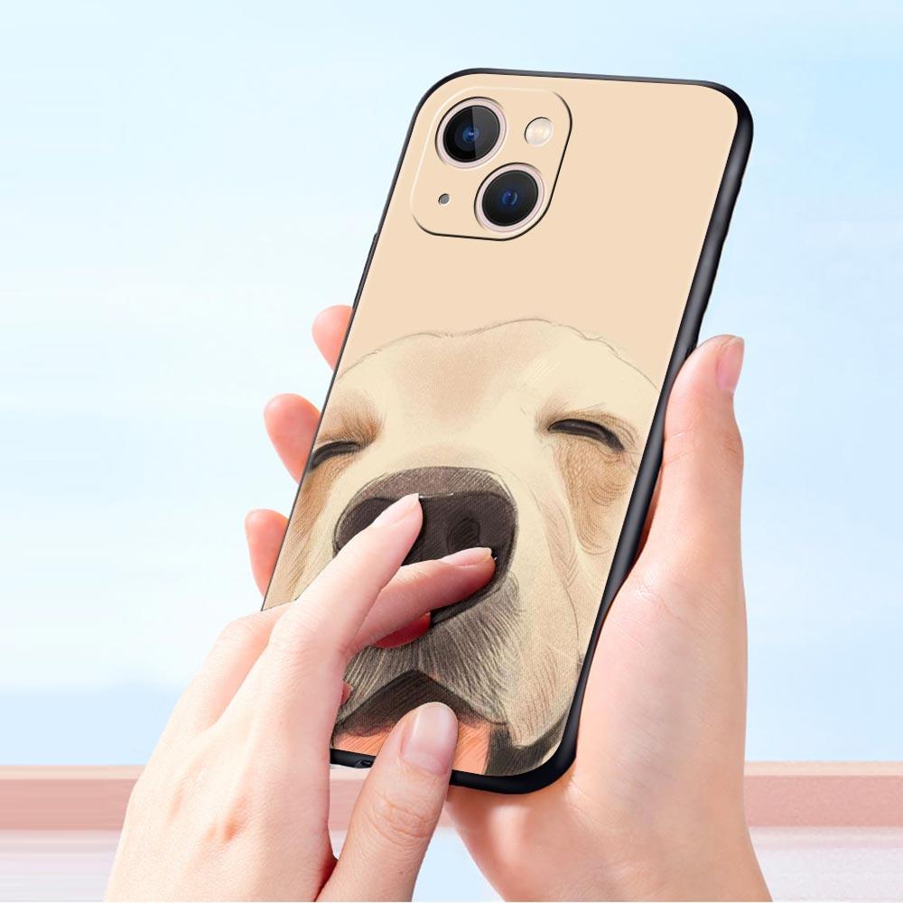 Лабрадор Золотистый ретривер собака Роскошный чехол для телефона для Apple iPhone 16 11 15 14 Pro MAX 12 13 7 8 Plus X XR XS SE Силиконовая крышка