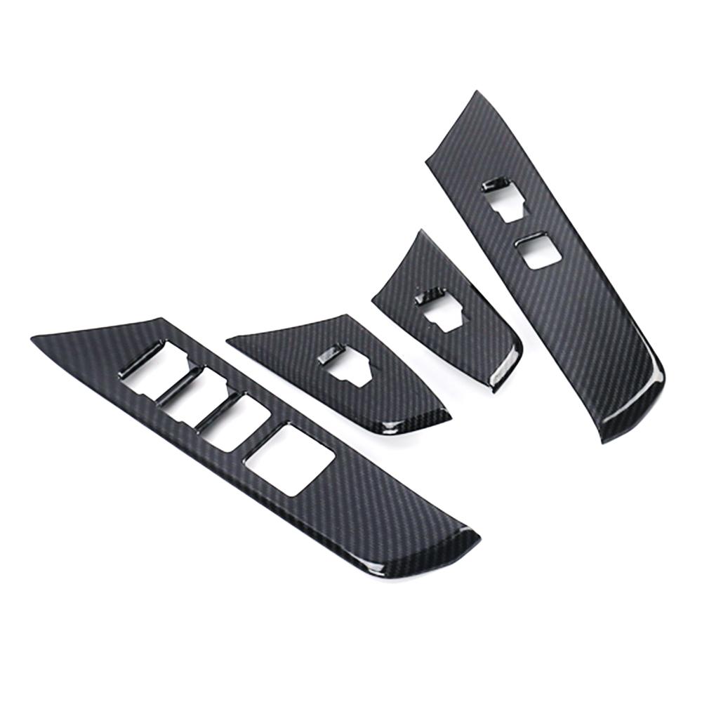 For Lexus UX UX200 UX250 2018-2024 Inner Door Armrest Window Lift Switch Button Panel Cover Trim Matte Silver Carbon Fiber Color