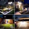 Outdoor Solar Lights 224/342LEDS Dual Induction Solar Motion Sensor Lights Solar Wall Lamp With 3 Modes Waterproof Flood Lights