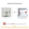 Glass Touch Switch Tempered Crystal Panel 1/2/3/4 Gang Wall Light Switches Sensitive LED Backlight Metal Push Button 110V 220V 3