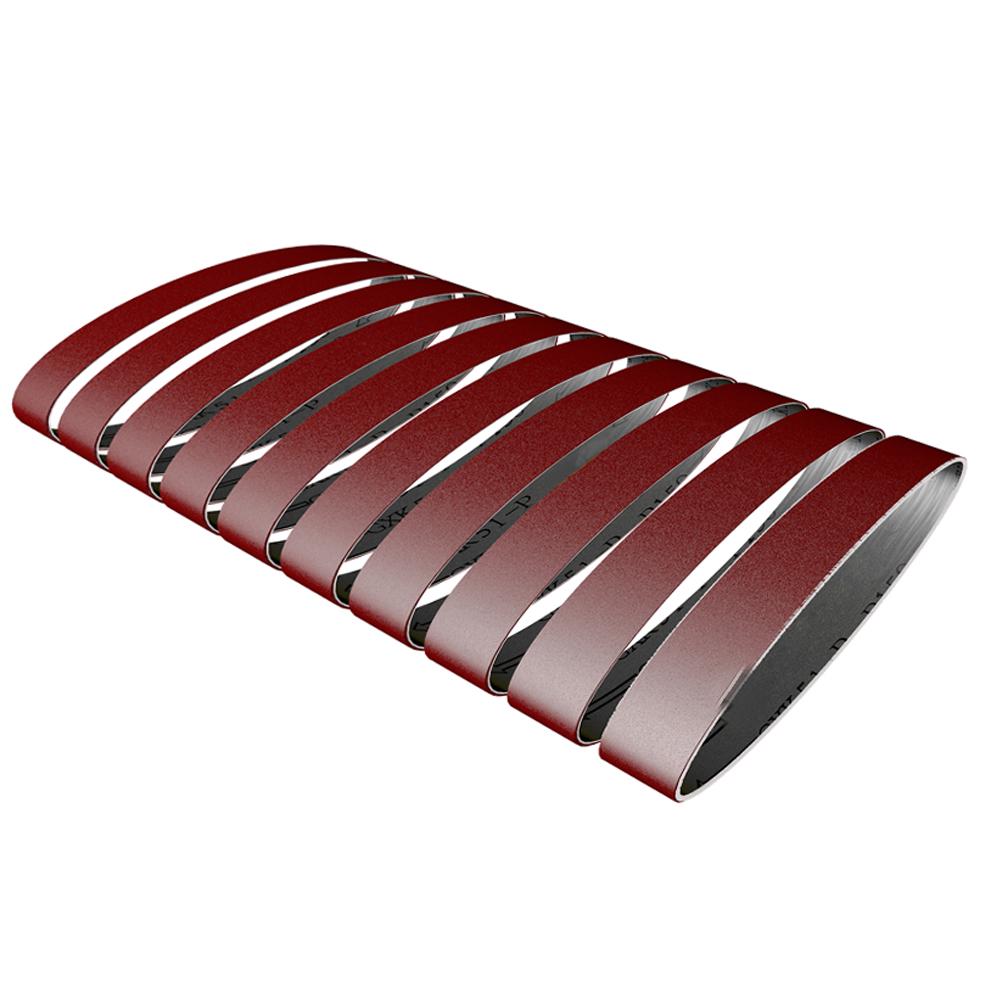 Набор шлифовальных лент, 10 шт., зернистость 60-1000, замена шлифовки и полировки для угловой шлифовальной машины