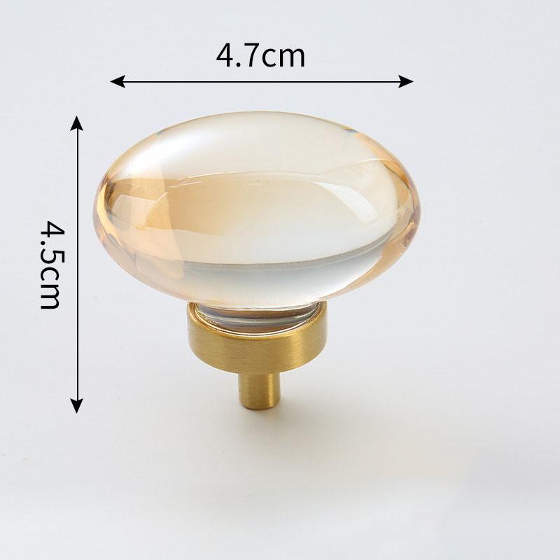 Light Luxury Drawer Crystal Handle Bedside Cabinet Door Handle Crystal Pigeon Egg Porch Cabinet Door Handle